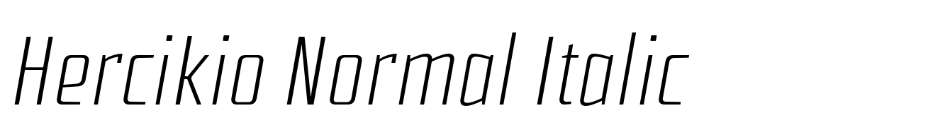 Hercikio Normal Italic